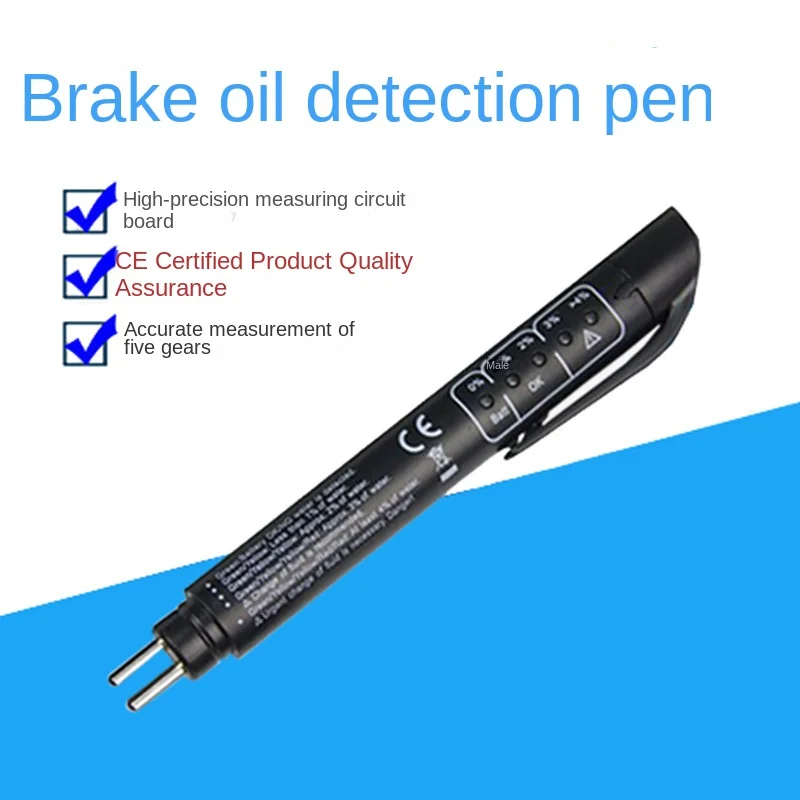 Brake Fluid Tester Accurate Oil Quality Check Pen Universal Car Brake Liquid Digital Tester Vehicle Auto Automotive Testing Tool
Brake Fluid Tester Accurate Oil Quality Check Pen Universal Car Brake Liquid Digital Tester Vehicle Auto Automotive Testing Tool