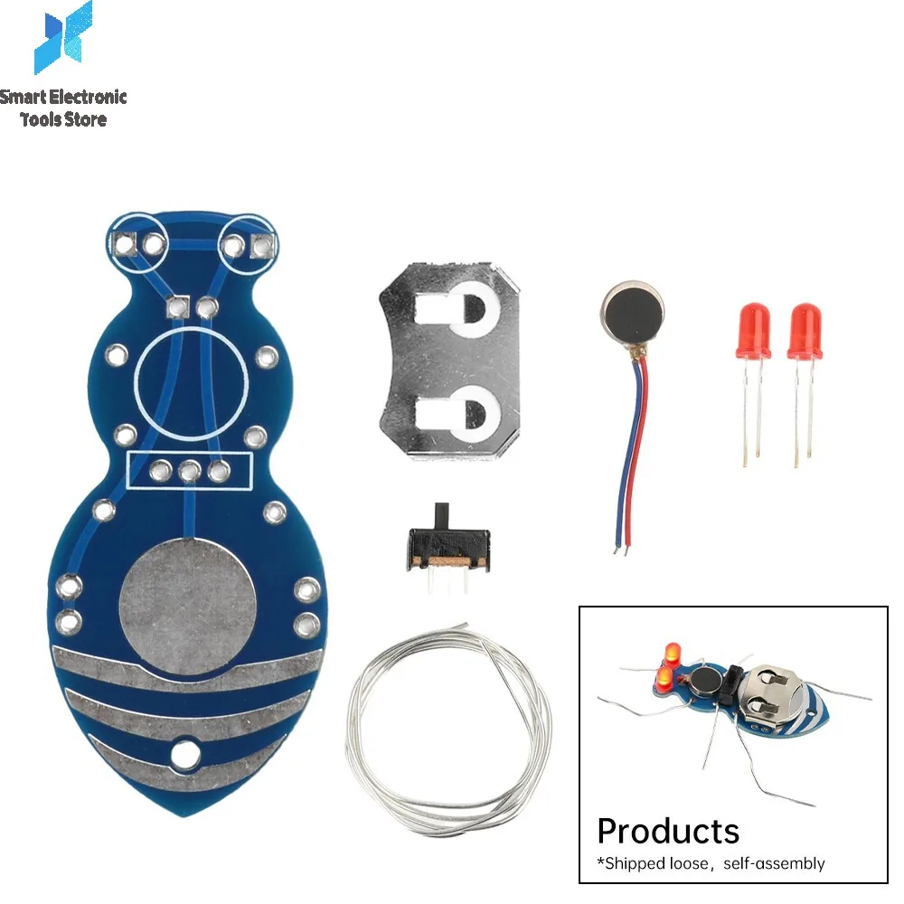 DIY Electronic Beginner Learning Welding Fun Kit Ant LED Light Module Handmade Gift Fit for Student Experiment Interaction
DIY Electronic Beginner Learning Welding Fun Kit Ant LED Light Module Handmade Gift Fit for Student Experiment Interaction