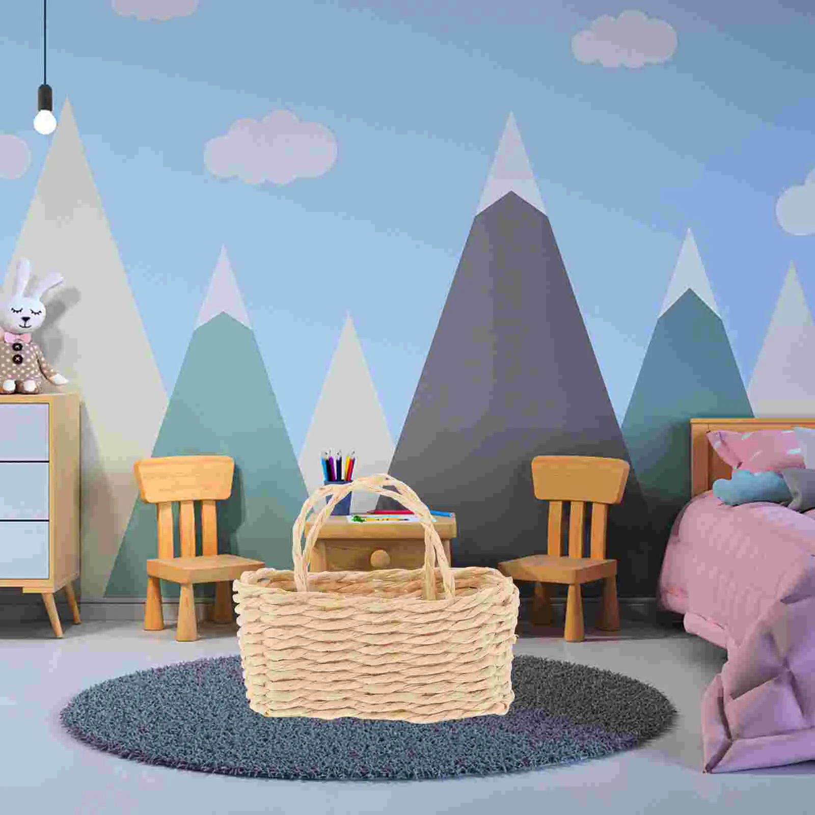 Basket House Shopping Buckets Toy for Kids Room Mini Pretend Play Laundry Grass Baskets Woven
Basket House Shopping Buckets Toy for Kids Room Mini Pretend Play Laundry Grass Baskets Woven