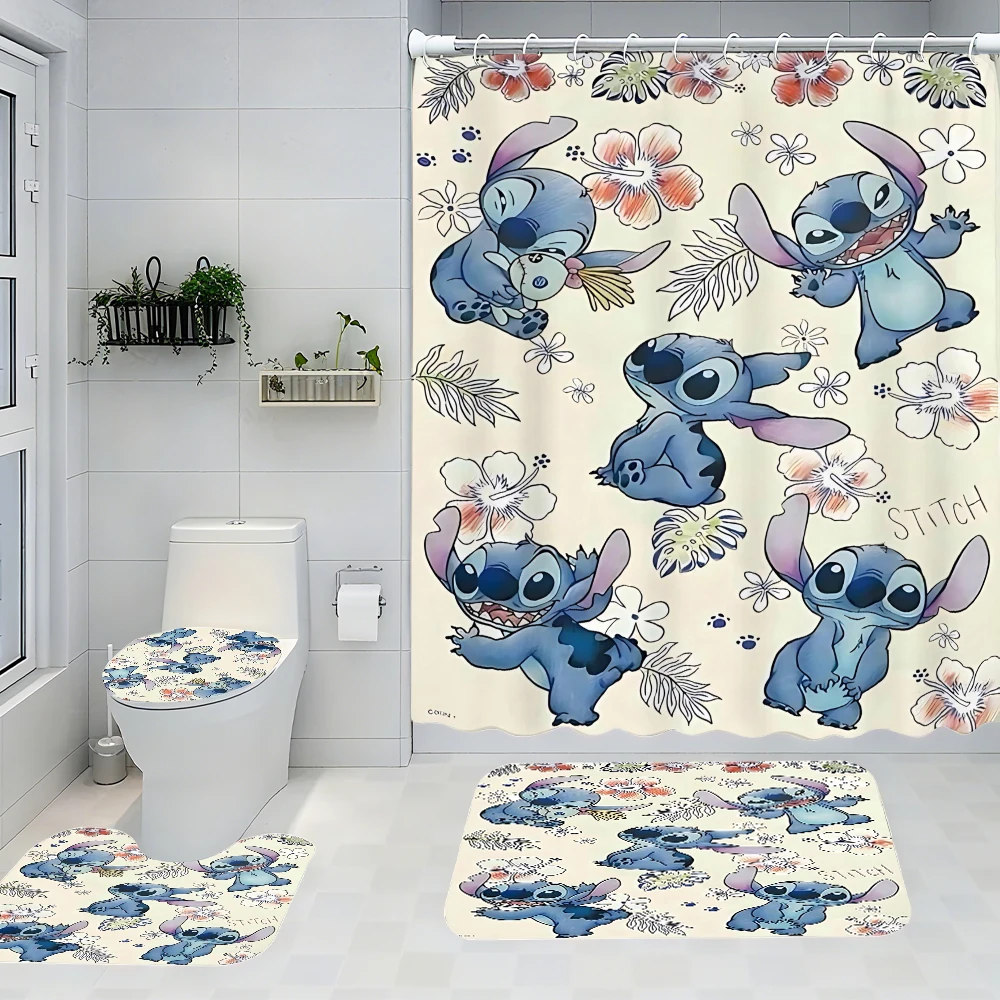 Набор из четырех предметов для ванной комнаты Disney Stitch — авангардная водонепроницаемая занавеска для душа, создающая полный комплект для ванной комнаты
Набор из четырех предметов для ванной комнаты Disney Stitch — авангардная водонепроницаемая занавеска для душа, создающая полный комплект для ванной комнаты