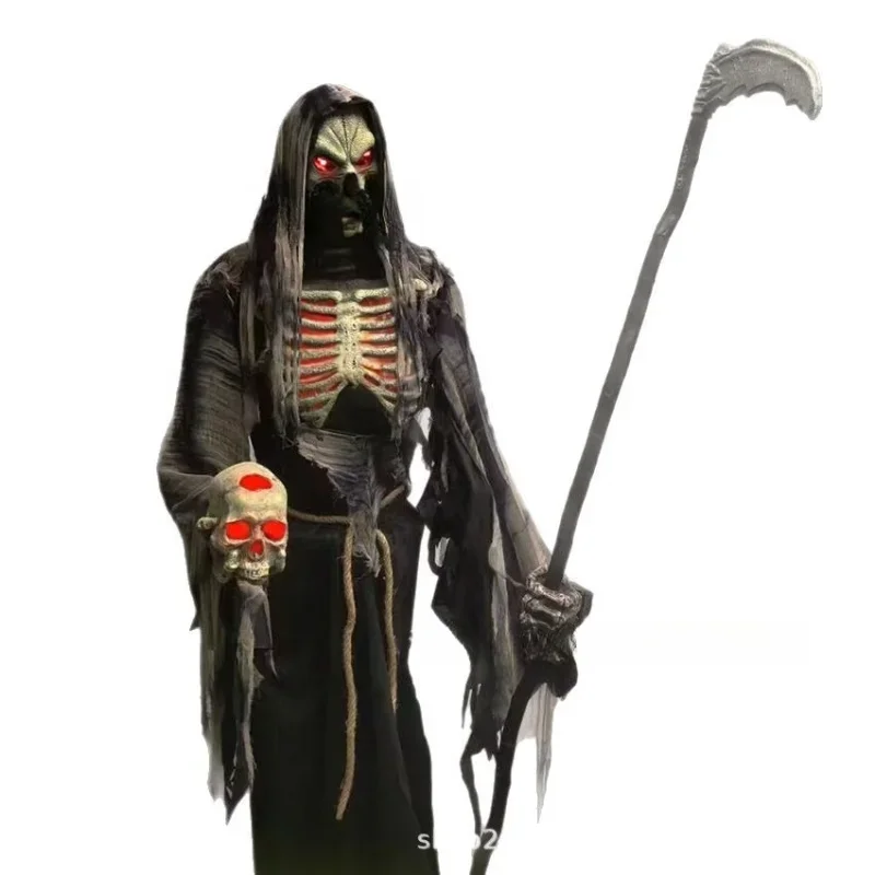 Halloween werewolf electric ghost witch decoration sickle reaper infrared induction voice control
Halloween werewolf electric ghost witch decoration sickle reaper infrared induction voice control