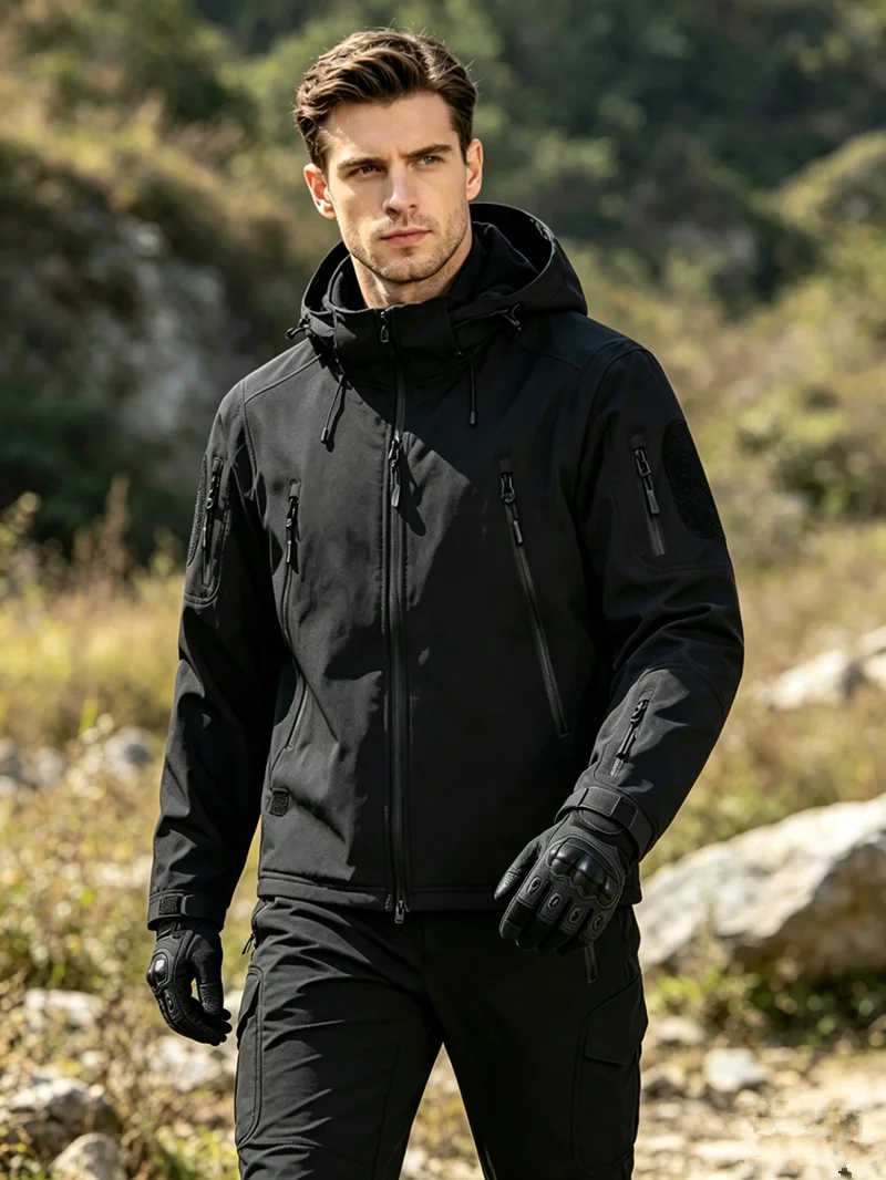 2026 GL Men Shark Skin Soft Shell Jacket Full Set Fleece Warm Windproof Breathable Spring Autumn Winter Outdoor Wear
2026 GL Men Shark Skin Soft Shell Jacket Full Set Fleece Warm Windproof Breathable Spring Autumn Winter Outdoor Wear