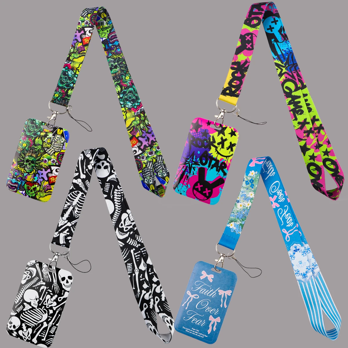 Black White Skeleton Lanyard Card Holder Cute Bow Neck Strap for Key ID Card Phone Straps Badge Holder Key Ring Gifts
Black White Skeleton Lanyard Card Holder Cute Bow Neck Strap for Key ID Card Phone Straps Badge Holder Key Ring Gifts