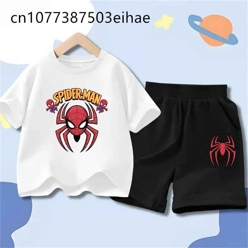 Classic Design Spider-Man Children Summer Suit Cartoon Pattern Short Sleeve T Shirt Sports Shorts Daily Casual Birthday Present
Classic Design Spider-Man Children Summer Suit Cartoon Pattern Short Sleeve T Shirt Sports Shorts Daily Casual Birthday Present