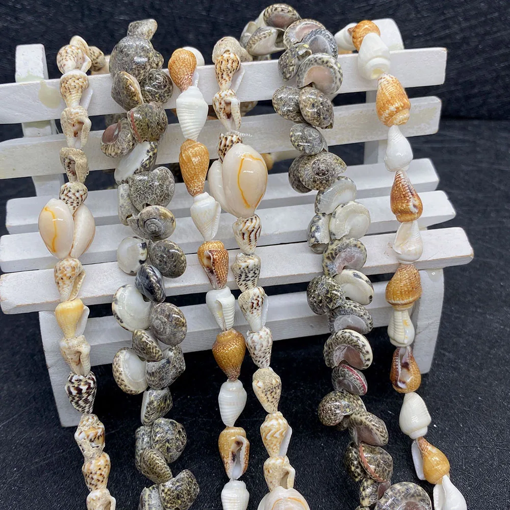 Multistyle Natural Conch Beads Straight Hole Shell Loose Bead Jewelry Accessory 1 Strand For Necklace Bracelet Making Materials
Multistyle Natural Conch Beads Straight Hole Shell Loose Bead Jewelry Accessory 1 Strand For Necklace Bracelet Making Materials