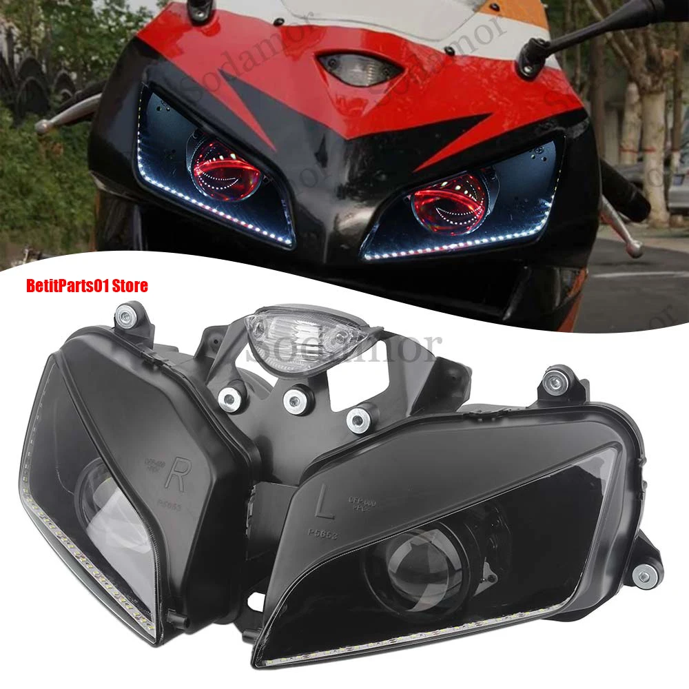 Motorcycle Accessory Fully Assembled Front Custom Headlightr Headlamp Aluminum Fits For Honda CBR600RR / F5 2003 2004 2005 2006
Motorcycle Accessory Fully Assembled Front Custom Headlightr Headlamp Aluminum Fits For Honda CBR600RR / F5 2003 2004 2005 2006