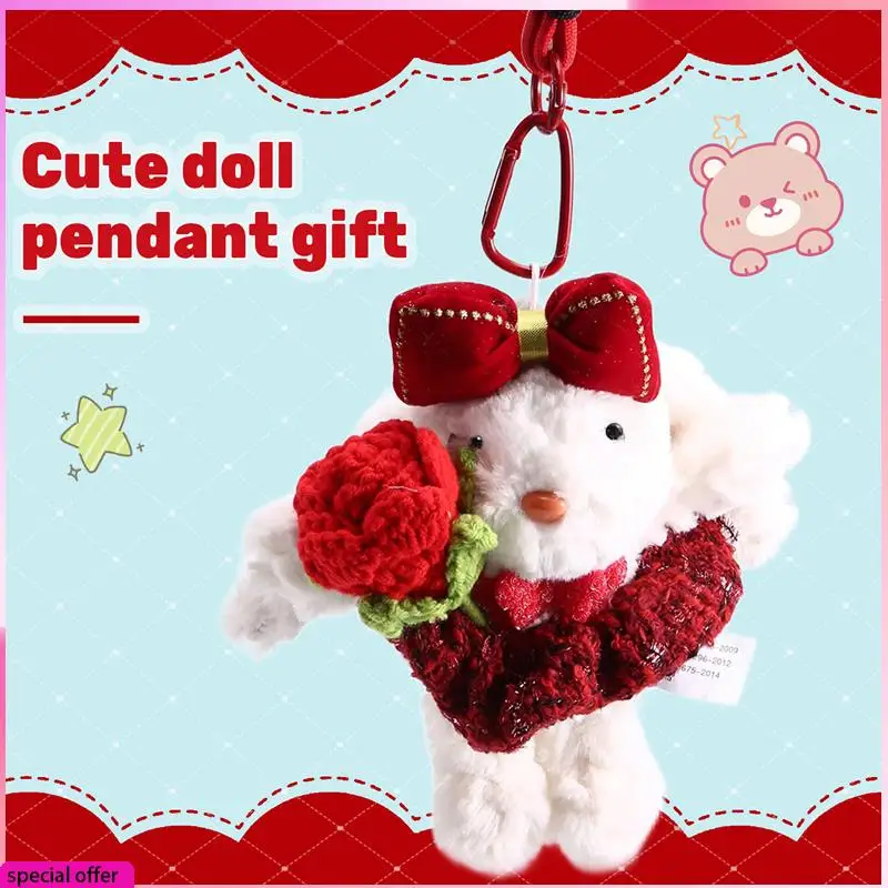 A64Z Rose New Year Valentine's Day Bunny Doll Handmade Keychain Bag Pendant Doll Gift
A64Z Rose New Year Valentine's Day Bunny Doll Handmade Keychain Bag Pendant Doll Gift