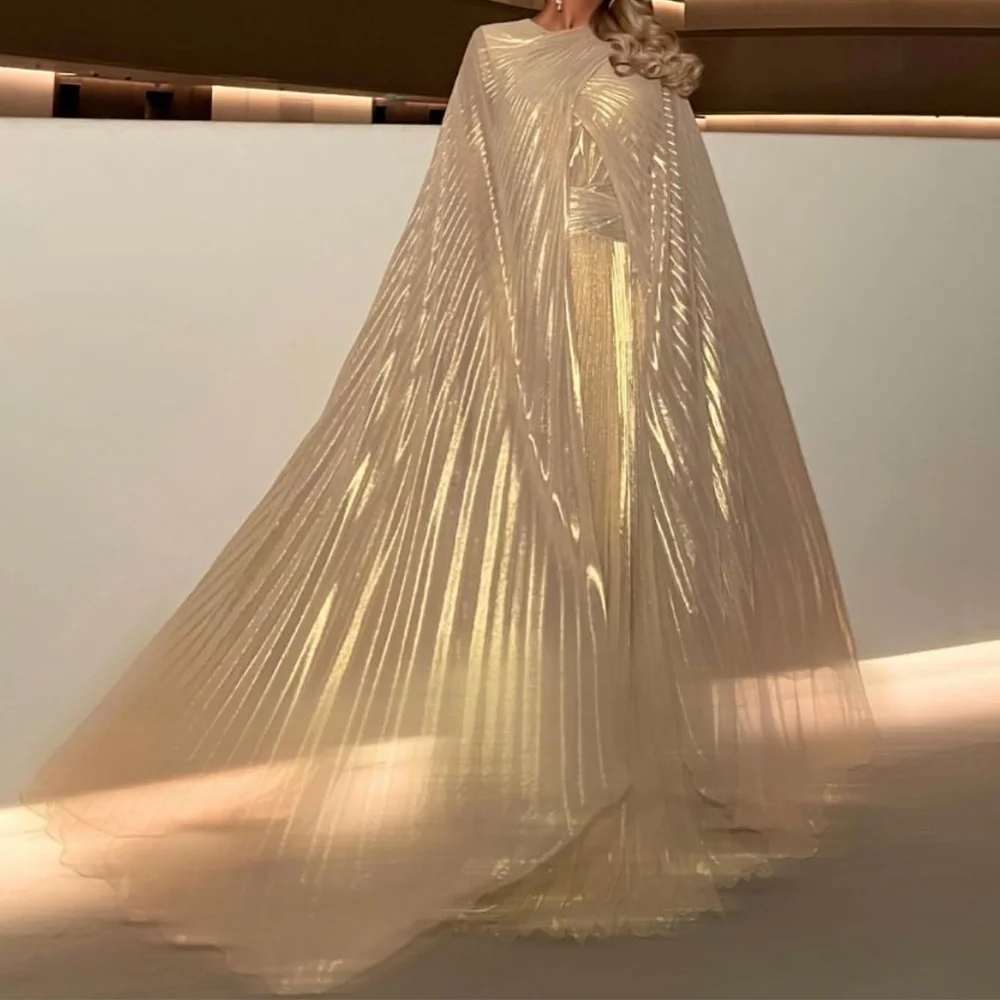 Temperament Satin Evening Dress High Quality A-Line Floor Length Crew neck Detachable Sleeve Long Sleeves Celebrity Gowns
Temperament Satin Evening Dress High Quality A-Line Floor Length Crew neck Detachable Sleeve Long Sleeves Celebrity Gowns