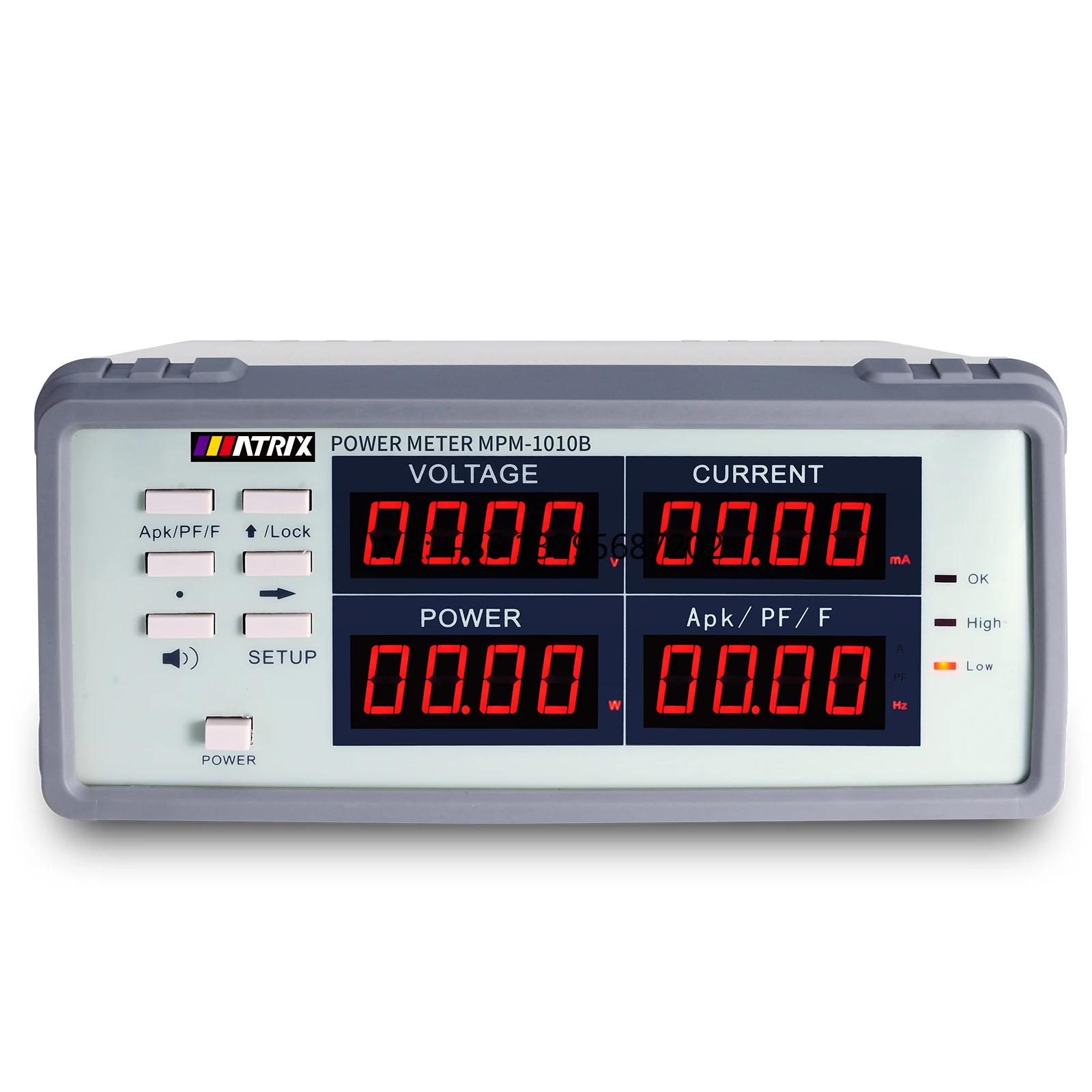 MATRIX OEM 300V 10A 3000W RS232 Interface High-Precision Desktop Power Meter MPM1010B Input Voltage 110V or 220V
MATRIX OEM 300V 10A 3000W RS232 Interface High-Precision Desktop Power Meter MPM1010B Input Voltage 110V or 220V