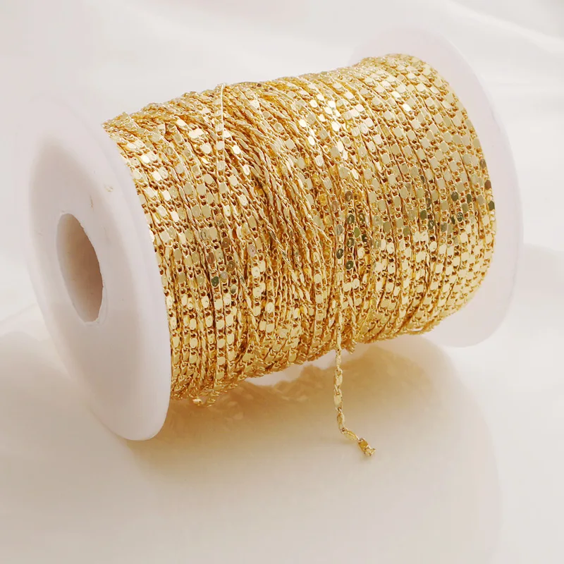 WT-BC210 WKT 18K Gold Ingot Chain Peanut And Lip Design Can Be Made For Necklace Bracelet And DIY Jewelry Accessories
WT-BC210 WKT 18K Gold Ingot Chain Peanut And Lip Design Can Be Made For Necklace Bracelet And DIY Jewelry Accessories