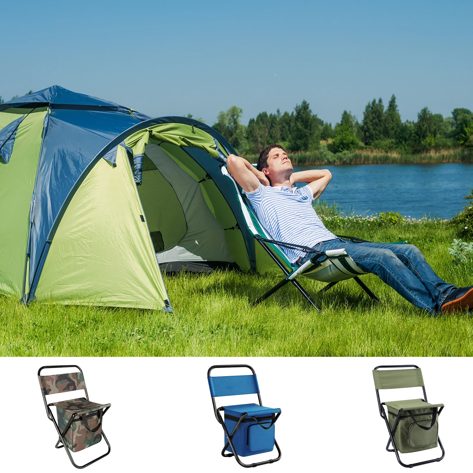 3 - in - 1 Camouflage Portable Outdoor Folding Chair with Ice Pack - Ideal for Camping, Fishing & Picnics
3 - in - 1 Camouflage Portable Outdoor Folding Chair with Ice Pack - Ideal for Camping, Fishing & Picnics