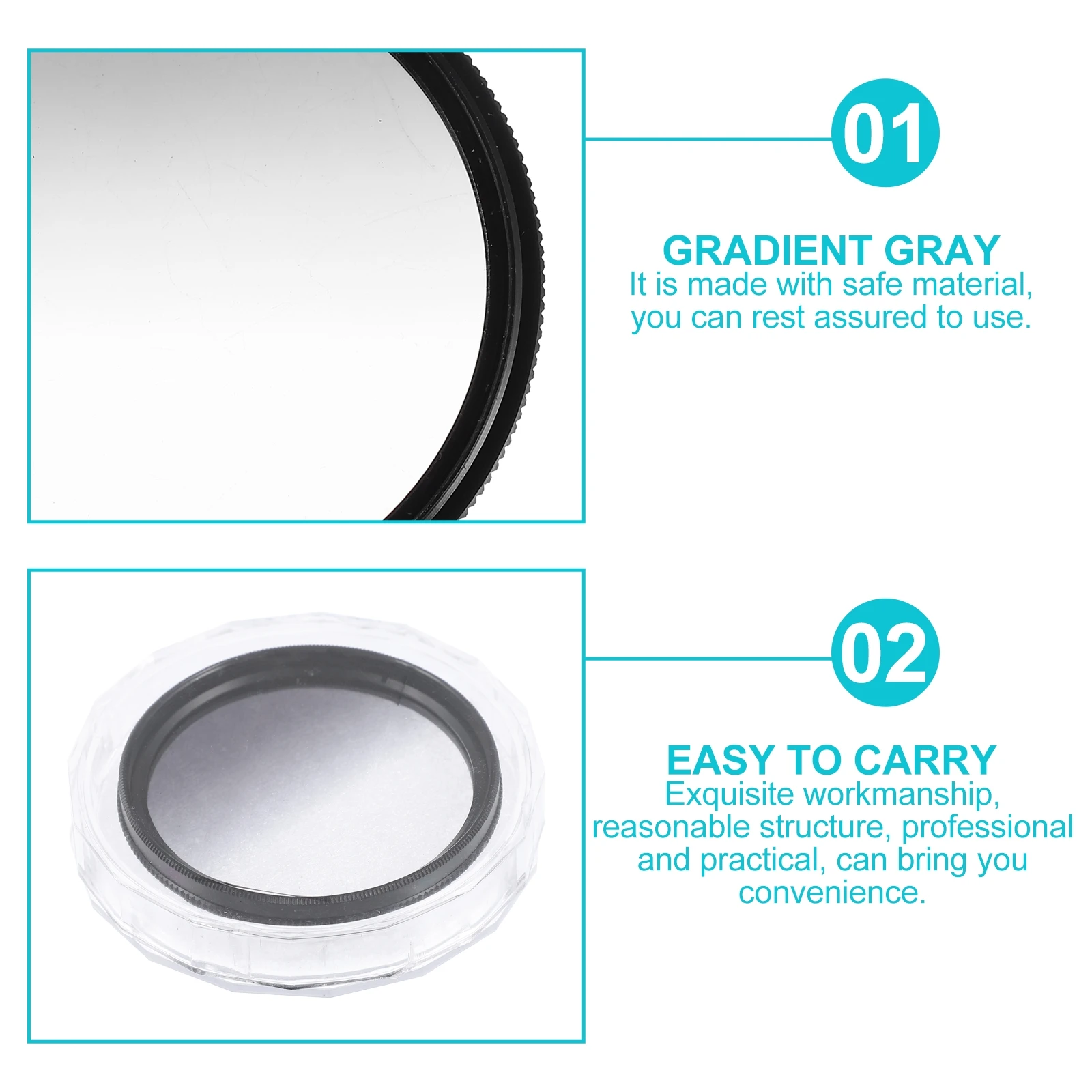 2pcs Lens Graduated Neutral Density Adjustable for Mirrorless Phones Exposure Camera Gradient ND
2pcs Lens Graduated Neutral Density Adjustable for Mirrorless Phones Exposure Camera Gradient ND