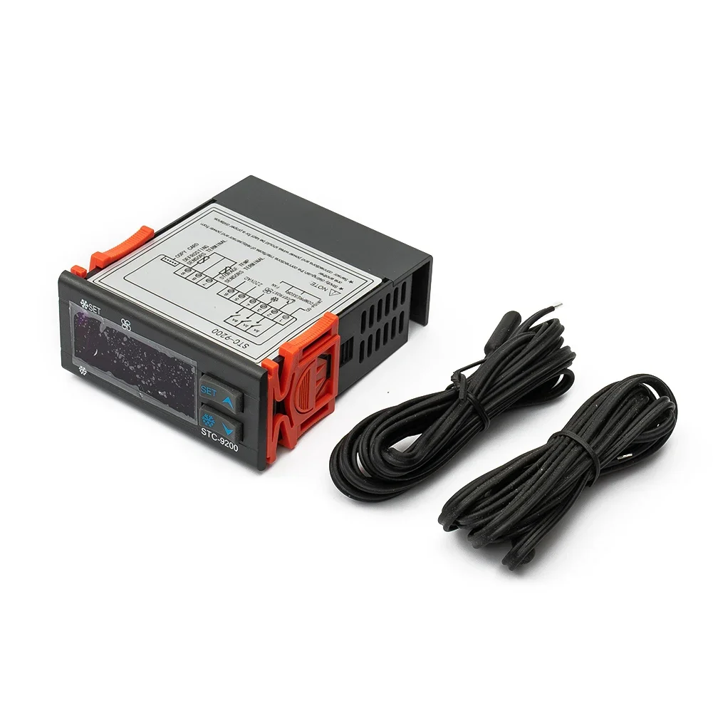 Цифровой регулятор температуры STC9200 AC 220 В с двумя датчиками для точного контроля охлаждения и размораживания
Цифровой регулятор температуры STC9200 AC 220 В с двумя датчиками для точного контроля охлаждения и размораживания