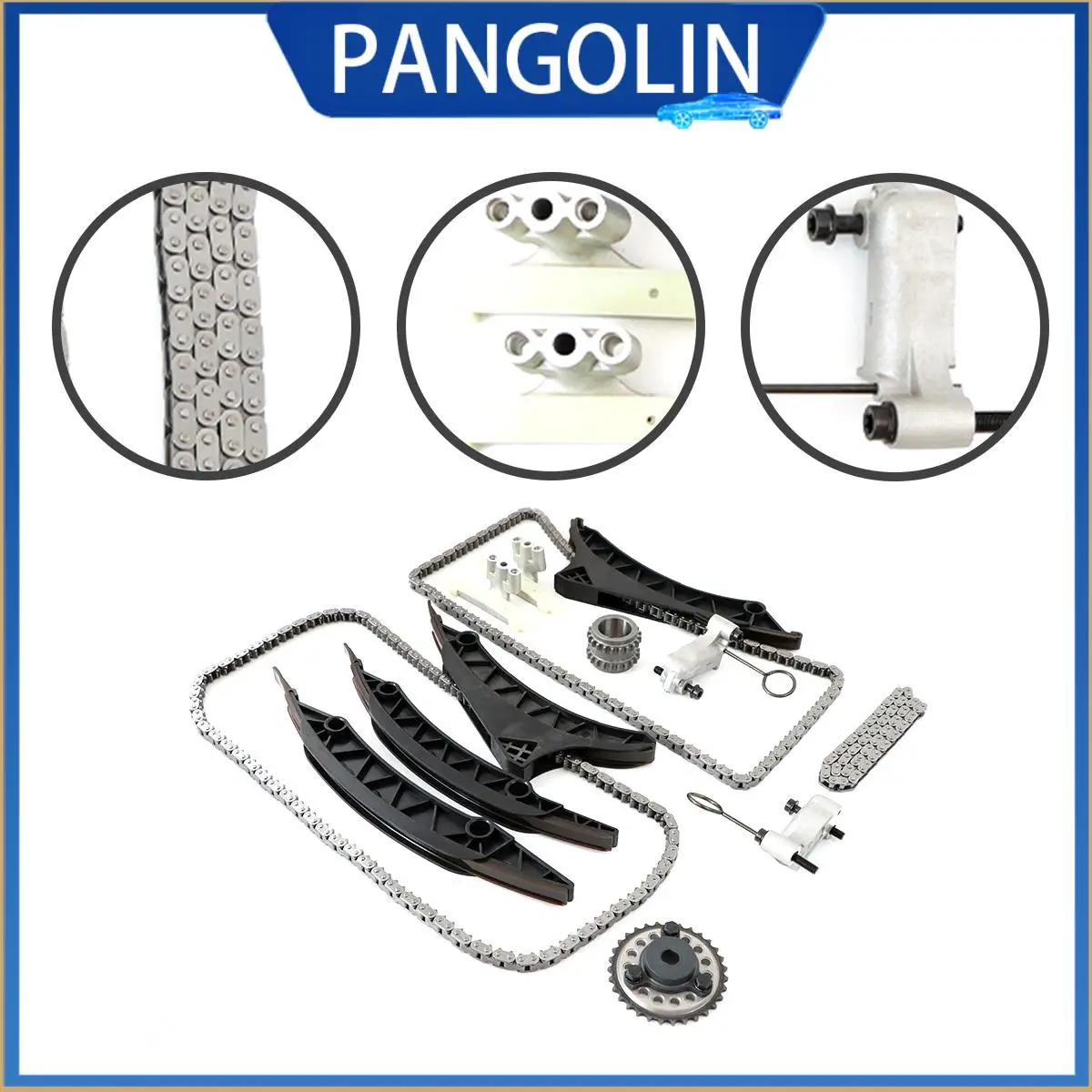 Комплект цепи ГРМ PANGOLIN, 146 звеньев, звездочка распределительного вала, цепь масляного насоса и натяжитель для BMW N63 550i 650i 750i X5 X6
Комплект цепи ГРМ PANGOLIN, 146 звеньев, звездочка распределительного вала, цепь масляного насоса и натяжитель для BMW N63 550i 650i 750i X5 X6