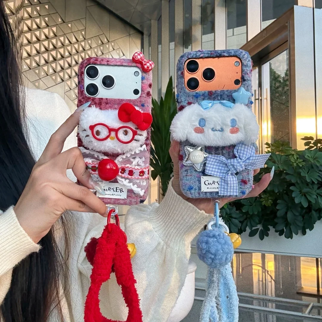 Winter 3D lovely Cinnamoroll Kitty Fur Fluffy Doll Plush lanyard Phone Case for iPhone 17 16 15 14 Pro Max Girl Protect Cover
Winter 3D lovely Cinnamoroll Kitty Fur Fluffy Doll Plush lanyard Phone Case for iPhone 17 16 15 14 Pro Max Girl Protect Cover