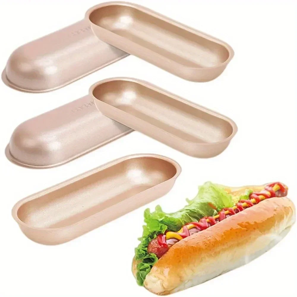 5PCS Hotdog Shaped Bread Baking Mold Carbon Steel Non-Stick Durable Baking Pans for DIY Bread Hot Dog Toast and Cakes Bakeware
5PCS Hotdog Shaped Bread Baking Mold Carbon Steel Non-Stick Durable Baking Pans for DIY Bread Hot Dog Toast and Cakes Bakeware
