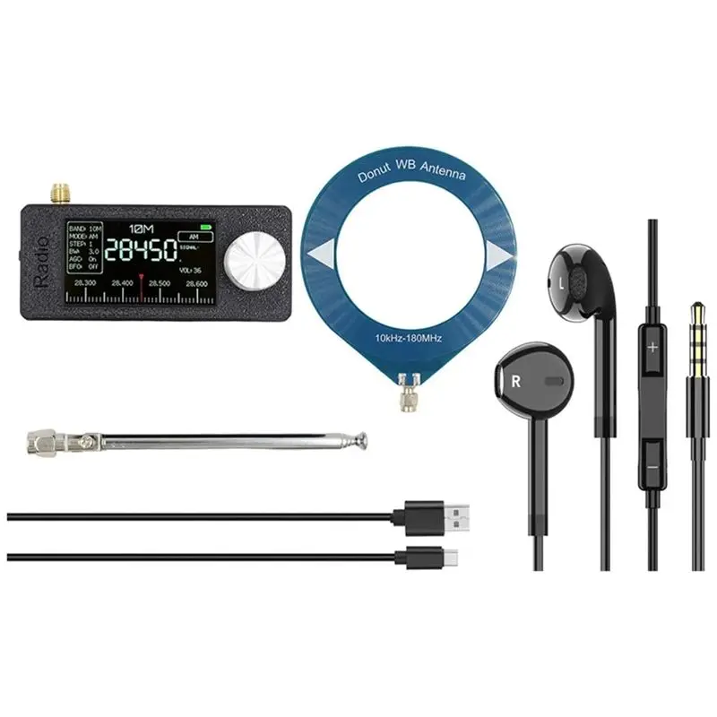 A33T-SI4732 Mini Radio Receiver,Portable Radio For Full-Band Broadcasting,ESP32-S3 Control,With Loop Antenna/Earphone
A33T-SI4732 Mini Radio Receiver,Portable Radio For Full-Band Broadcasting,ESP32-S3 Control,With Loop Antenna/Earphone