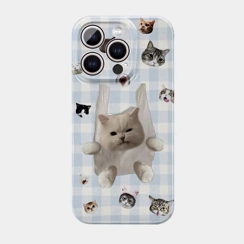 Ins Blue Checkered Cat Phone Case for IPHONE 17 Air 16E 15 PROMAX 14 Plus 13 12 MINI 11 PRO 16Plus XR XS MAX Acrylic Phone Cover
Ins Blue Checkered Cat Phone Case for IPHONE 17 Air 16E 15 PROMAX 14 Plus 13 12 MINI 11 PRO 16Plus XR XS MAX Acrylic Phone Cover