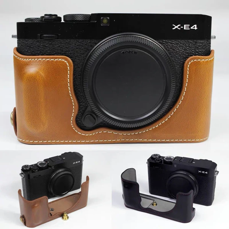 Camera Video Bag PU Leather Case Shell Half Body Base Protector for Fujifilm X-E4 Fuji XE4 Protective Opening Bottom Cover
Camera Video Bag PU Leather Case Shell Half Body Base Protector for Fujifilm X-E4 Fuji XE4 Protective Opening Bottom Cover