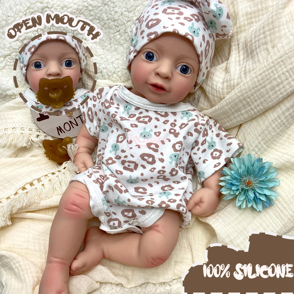 High Detail Weighted Full Silicone Reborn Baby Doll Open Eyes Handmade Details Real Touch Early Education Companion Doll Gift
High Detail Weighted Full Silicone Reborn Baby Doll Open Eyes Handmade Details Real Touch Early Education Companion Doll Gift