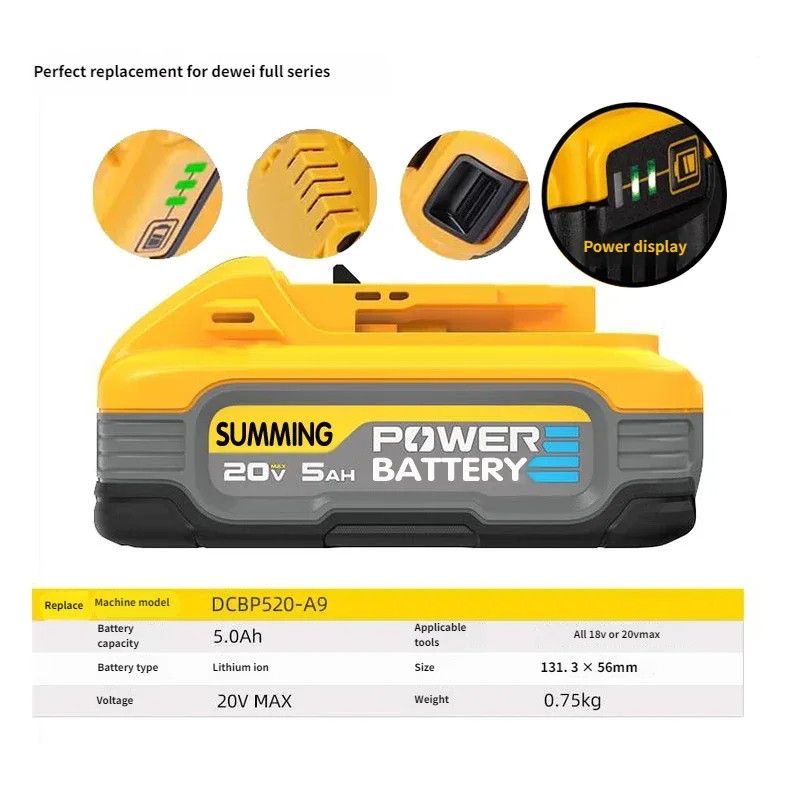 For DeWalt 20V MAX 2Ah Battery DCB206 Portable ,18V 20V MAX For Dewalt 20V Cordless Drill Impact Driver Work Light,Battery
For DeWalt 20V MAX 2Ah Battery DCB206 Portable ,18V 20V MAX For Dewalt 20V Cordless Drill Impact Driver Work Light,Battery