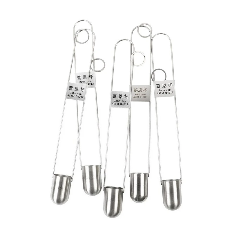 No. 1-6 stainless steel ink paint liquid intrusion Chai's viscosity cup portable
No. 1-6 stainless steel ink paint liquid intrusion Chai's viscosity cup portable