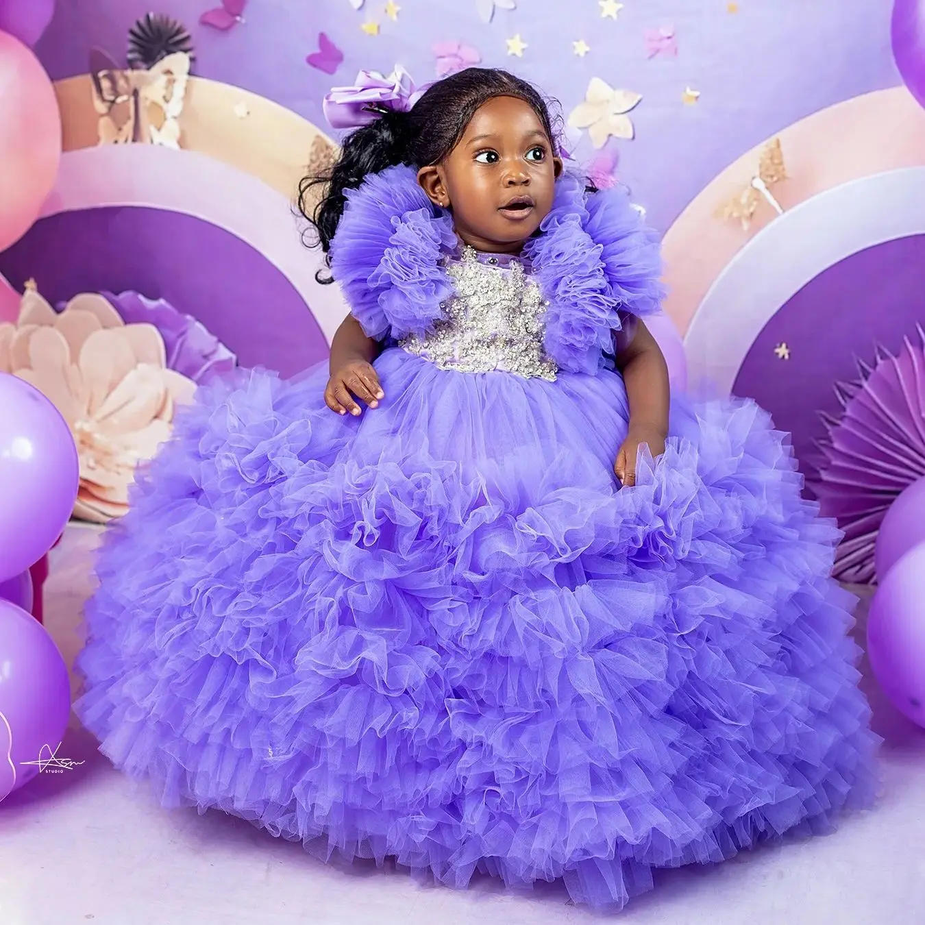 Lavender Girls Birthday Party Dresses Customized Ruffles Appliqued Flower Girl Dresses for Wedding Party Baby Queen Ball Gowns
Lavender Girls Birthday Party Dresses Customized Ruffles Appliqued Flower Girl Dresses for Wedding Party Baby Queen Ball Gowns