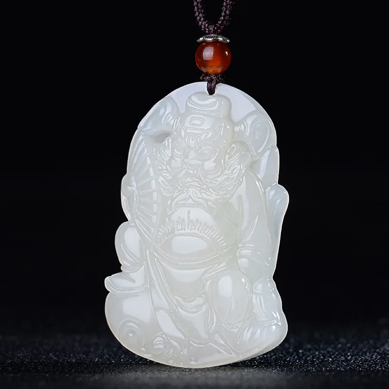 Fine Jewelry Natural Hetian Nephrite Jade White Jade Zhong Kui Pendant for Men and Women
Fine Jewelry Natural Hetian Nephrite Jade White Jade Zhong Kui Pendant for Men and Women