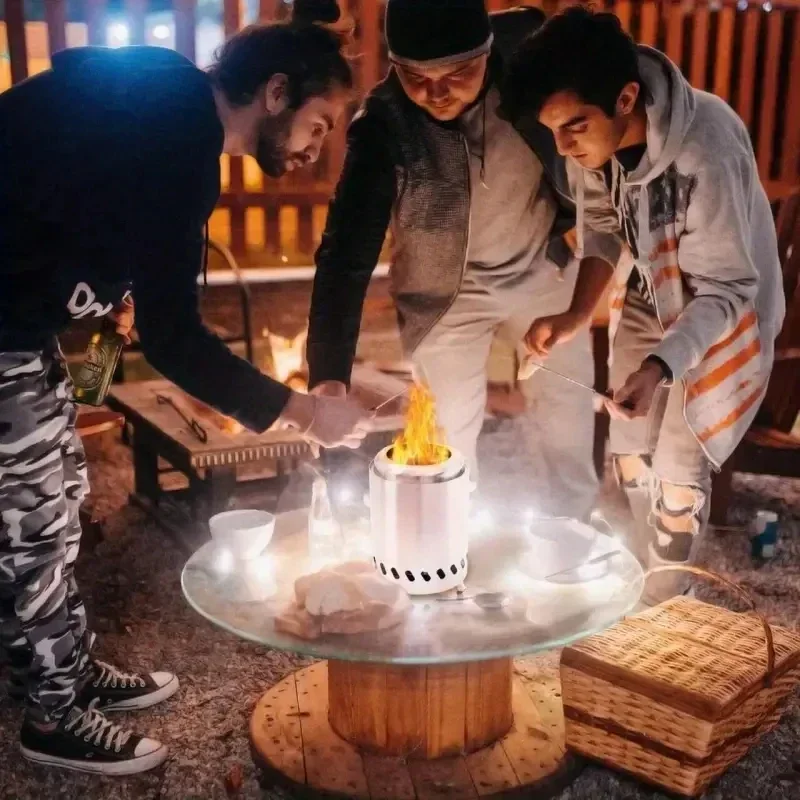 2026-Smokeless Tabletop Fire Pit Mini Portable Stainless Steel Stove Wood Burning Or Pellet Fueled Portable Bonfire for Outdoor
2026-Smokeless Tabletop Fire Pit Mini Portable Stainless Steel Stove Wood Burning Or Pellet Fueled Portable Bonfire for Outdoor