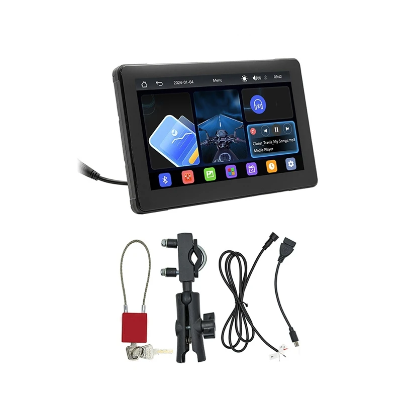 Retail 7 Inch Motorcycle Dash Camera DVR Car GPS Navigator High-Definition IPS Screen Dual Bluetooth Carplay Car MP5 Player
Retail 7 Inch Motorcycle Dash Camera DVR Car GPS Navigator High-Definition IPS Screen Dual Bluetooth Carplay Car MP5 Player