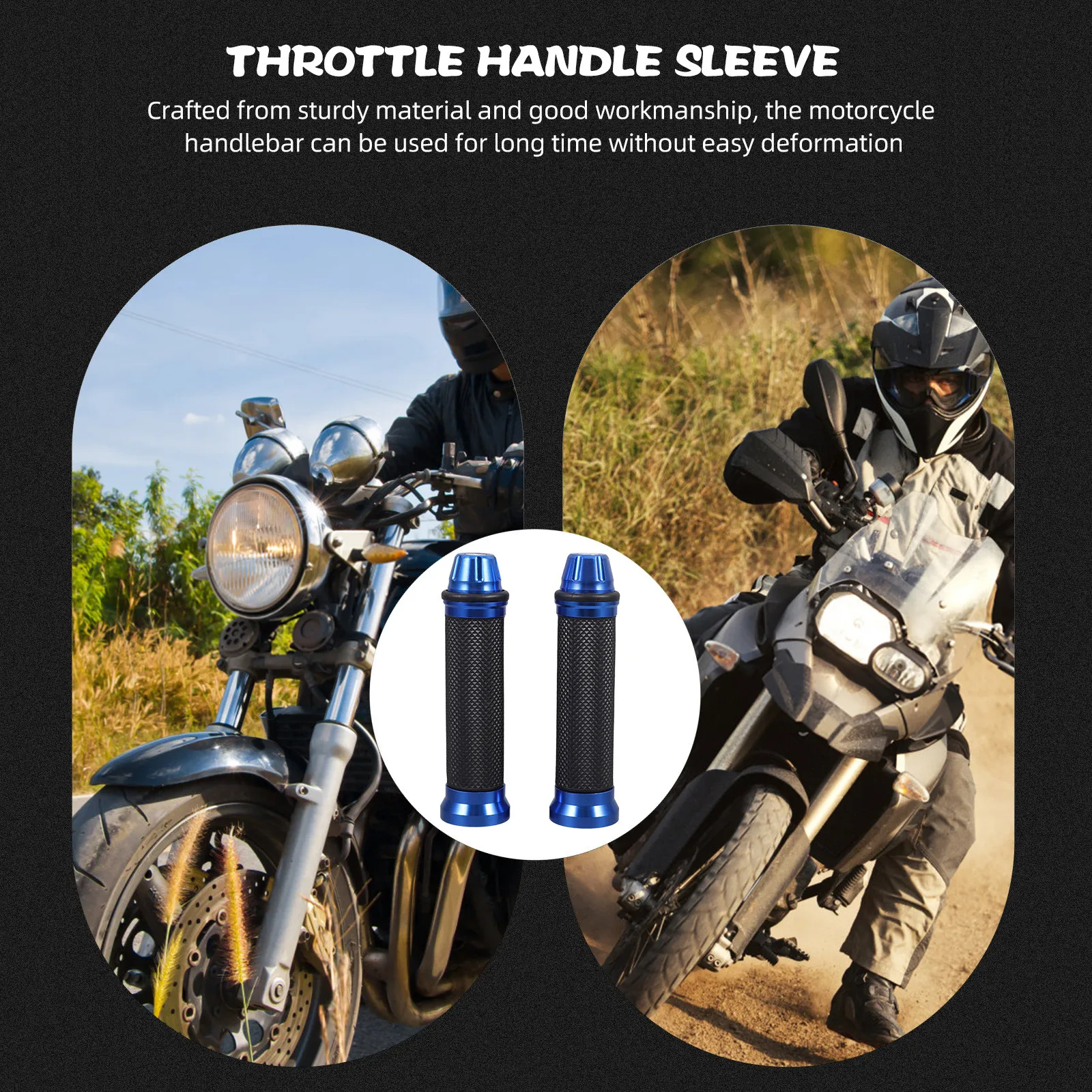 1Pair Motorcycle Handlebar Grips Premium Workmanship Non Skid Texture Surface Compatible with Most Motorcycles Dirt Bike Cycling
1Pair Motorcycle Handlebar Grips Premium Workmanship Non Skid Texture Surface Compatible with Most Motorcycles Dirt Bike Cycling