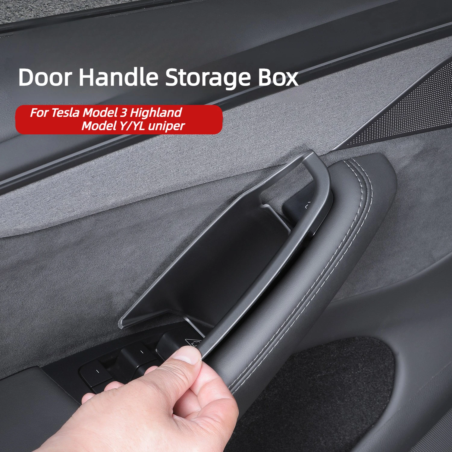 4pcs Door Handle Storage Box for Tesla Model 3/Y/YL,No Handle Interferenc,Shock-Absorbing Foam,Non-Destructive Installation
4pcs Door Handle Storage Box for Tesla Model 3/Y/YL,No Handle Interferenc,Shock-Absorbing Foam,Non-Destructive Installation