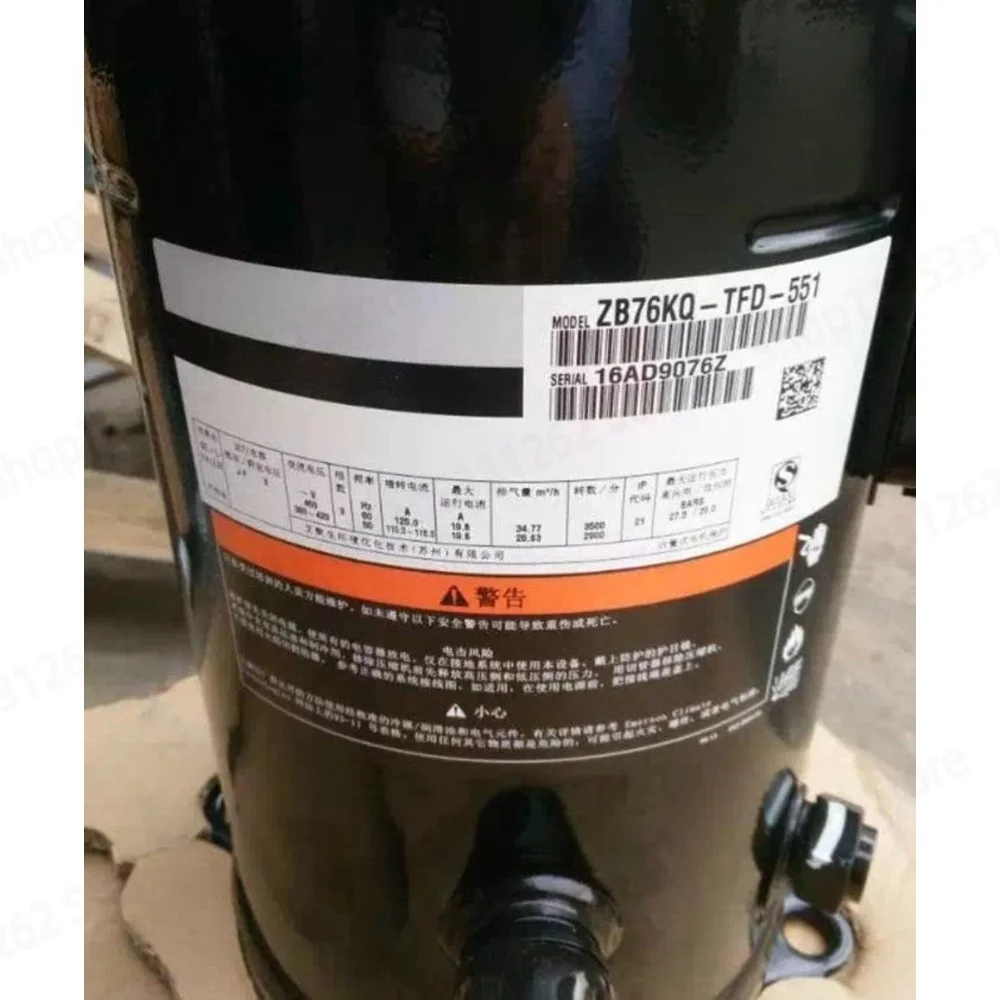 Low temperature cold storage compressor ZB58KQ ZB76KQ ZB88KQ-TFD-551 ZB114KQE-TFD-550
Low temperature cold storage compressor ZB58KQ ZB76KQ ZB88KQ-TFD-551 ZB114KQE-TFD-550