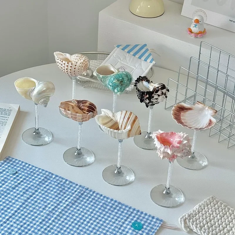 AhunderJiaz Natural Conch Shell Wine Glass, Creative Handmade Goblet for Home Bar Decor, Unique Sea Shell Chalice Art Display
AhunderJiaz Natural Conch Shell Wine Glass, Creative Handmade Goblet for Home Bar Decor, Unique Sea Shell Chalice Art Display