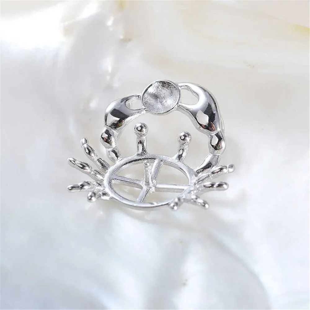 S925 Sterling Silver Pearl Pendant Setting, DIY Empty Bezel Cup Jewelry Supplies for Craft Making, Hollow Prong Pendant Findings
S925 Sterling Silver Pearl Pendant Setting, DIY Empty Bezel Cup Jewelry Supplies for Craft Making, Hollow Prong Pendant Findings