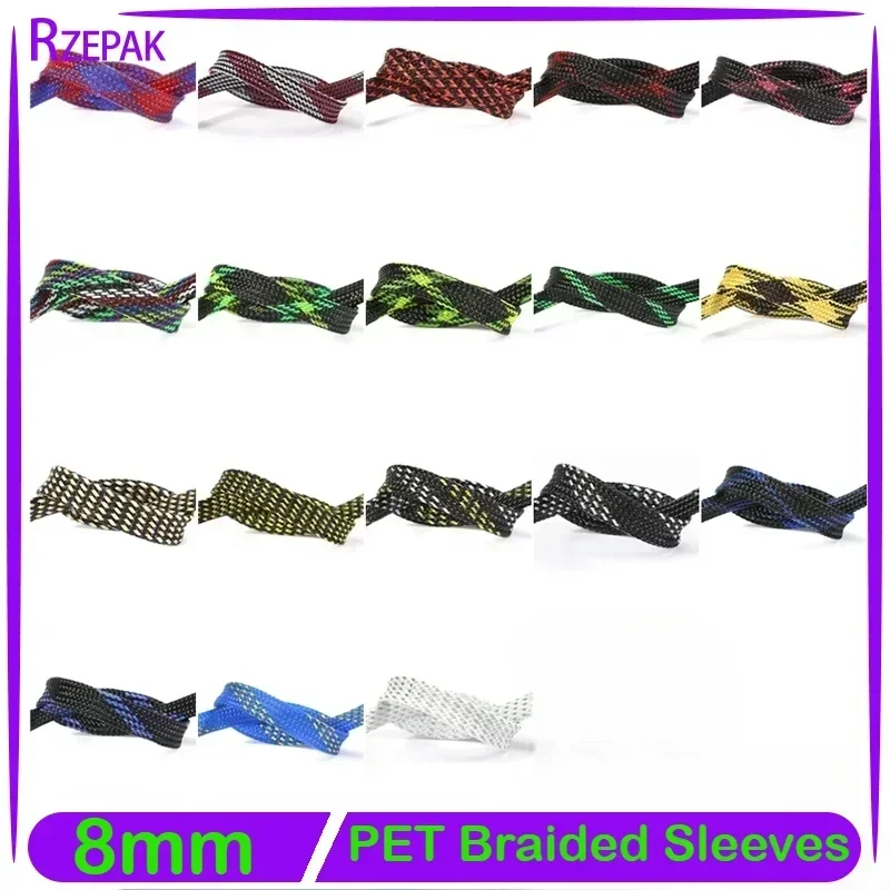 1-50M 8mm Insulated PET Braid Sleeve Sleeving Expandable High Density Cable Sheath Wrap Protector Braid For Wires
1-50M 8mm Insulated PET Braid Sleeve Sleeving Expandable High Density Cable Sheath Wrap Protector Braid For Wires