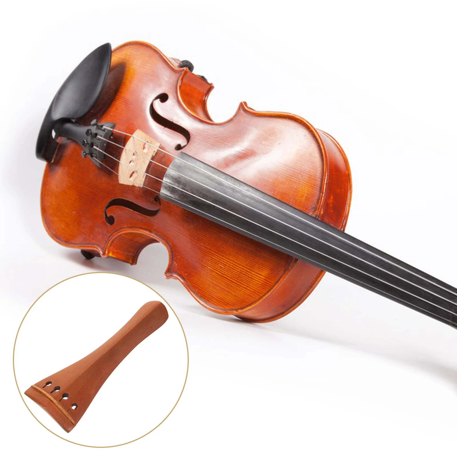 High Hardness Walnut Wood Violin Tailpiece 4 String Accessories Professional Tuner Bridge Supplies Beautiful Sound Tone
High Hardness Walnut Wood Violin Tailpiece 4 String Accessories Professional Tuner Bridge Supplies Beautiful Sound Tone