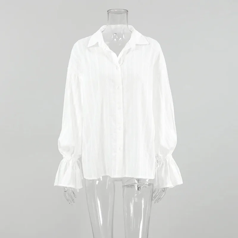 Autumn Casual Women Blouse Loose Fit Cotton Shirt With Bell Sleeves Stylish Floral Design Elegant Long Sleeve Button Down Shirt
Autumn Casual Women Blouse Loose Fit Cotton Shirt With Bell Sleeves Stylish Floral Design Elegant Long Sleeve Button Down Shirt