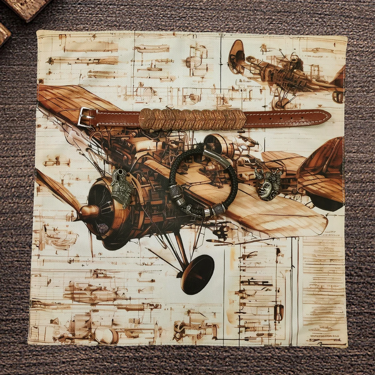 Handkerchiefs for Outdoors EDC Storage Decoration Drawing Plane Pattern Men's Square Handkerchief Hank Vintage Personality Style
Handkerchiefs for Outdoors EDC Storage Decoration Drawing Plane Pattern Men's Square Handkerchief Hank Vintage Personality Style