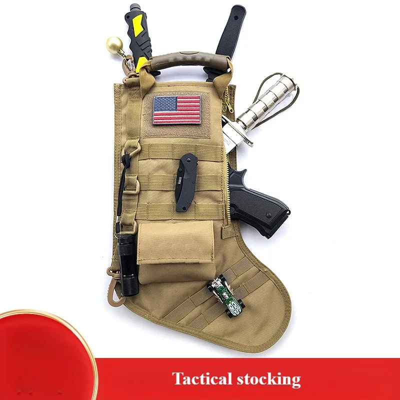Tactical MOLLE Christmas Stocking Bag EDC Tool Storage Christmas Stocking Hanging Multifunctional Accessory Storage Bag
Tactical MOLLE Christmas Stocking Bag EDC Tool Storage Christmas Stocking Hanging Multifunctional Accessory Storage Bag