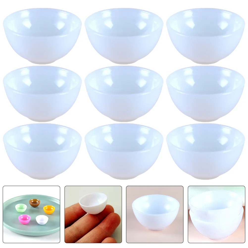 12 Pcs Play Food Simulation Bowl Model Toy Dishes for Dollhouse Toys White Plastic
12 Pcs Play Food Simulation Bowl Model Toy Dishes for Dollhouse Toys White Plastic