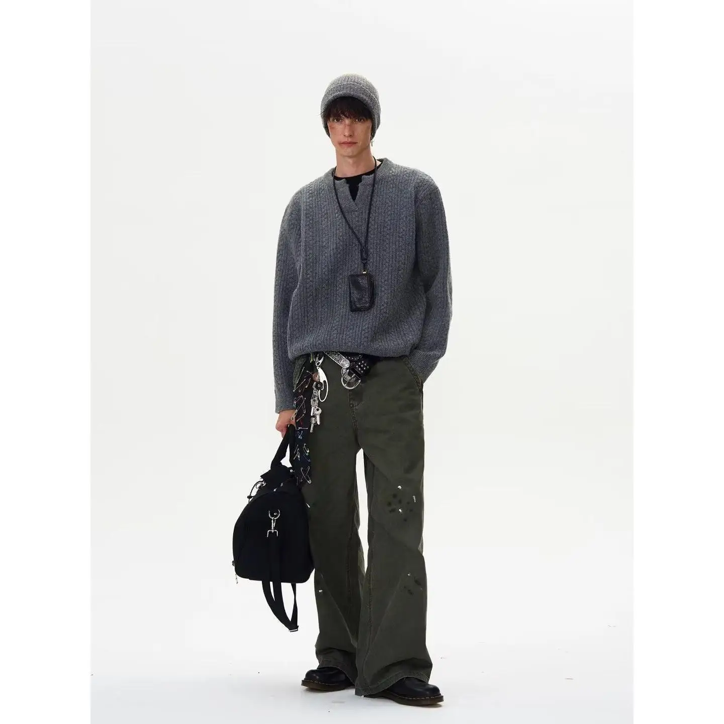 ay V-Ne Men's Knitted Sweater Long Sve Lazy Sle Winter High-End Feeling Base Layer Woolen irt Casual Comfortable
ay V-Ne Men's Knitted Sweater Long Sve Lazy Sle Winter High-End Feeling Base Layer Woolen irt Casual Comfortable