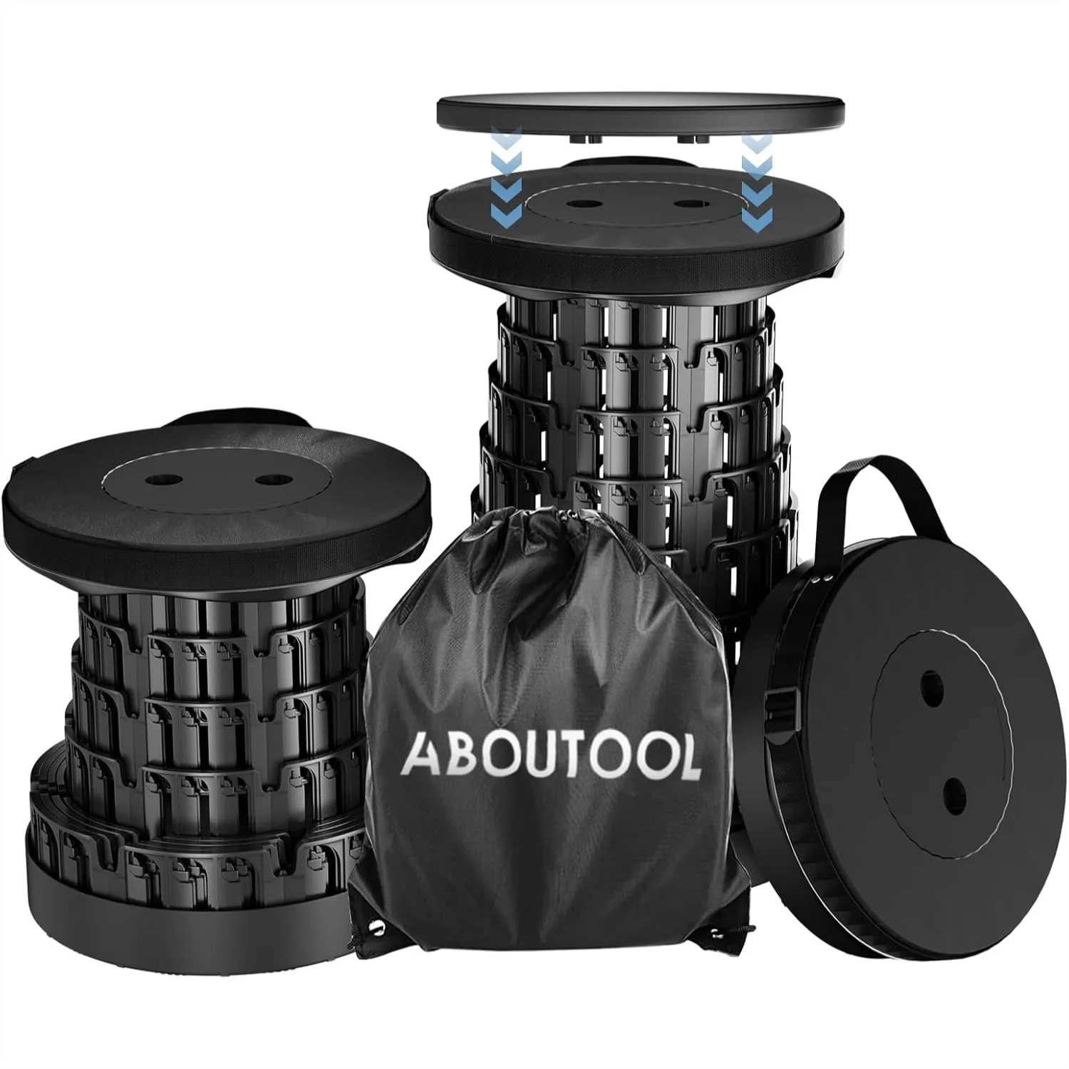 Collapsible Stool with Removable Cushion & Carry Bag, Portable Folding Stool for Adults Camping Fishing Hiking, Lightweight Yet
Collapsible Stool with Removable Cushion & Carry Bag, Portable Folding Stool for Adults Camping Fishing Hiking, Lightweight Yet