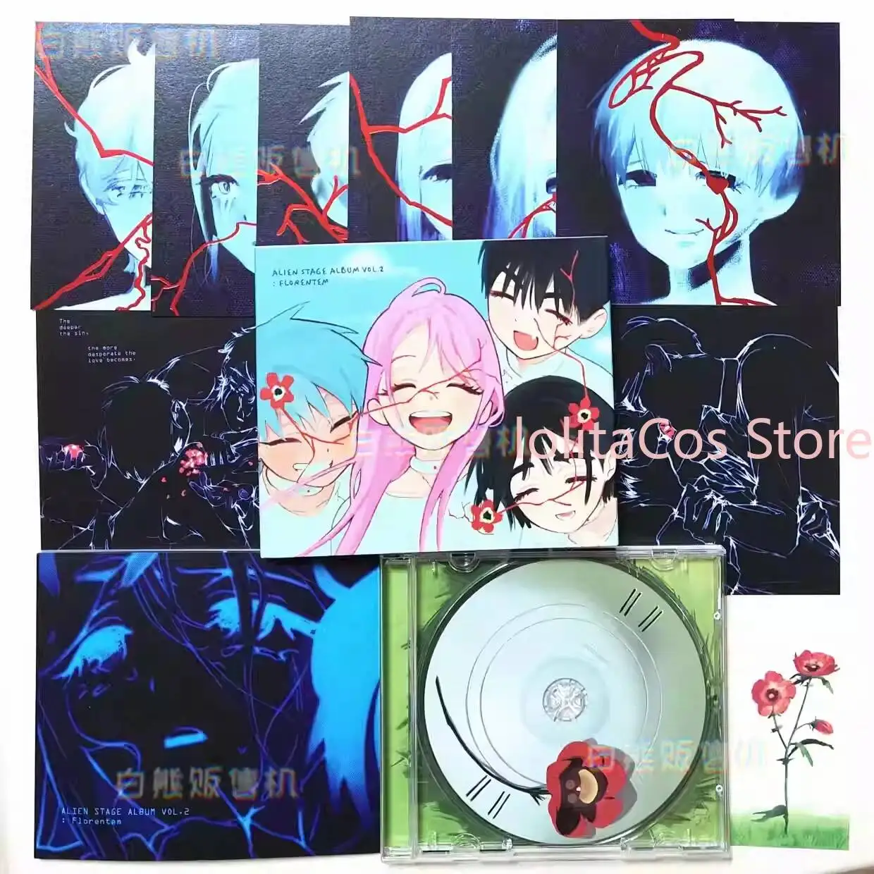 Коллекционный подарочный набор к 3-летию аниме-франшизы Alien Stage: CD, альбом, книга, карточки, закладки (Иван, Тилль, Мицзи, Лука, Суа, Хёна)
Коллекционный подарочный набор к 3-летию аниме-франшизы Alien Stage: CD, альбом, книга, карточки, закладки (Иван, Тилль, Мицзи, Лука, Суа, Хёна)
