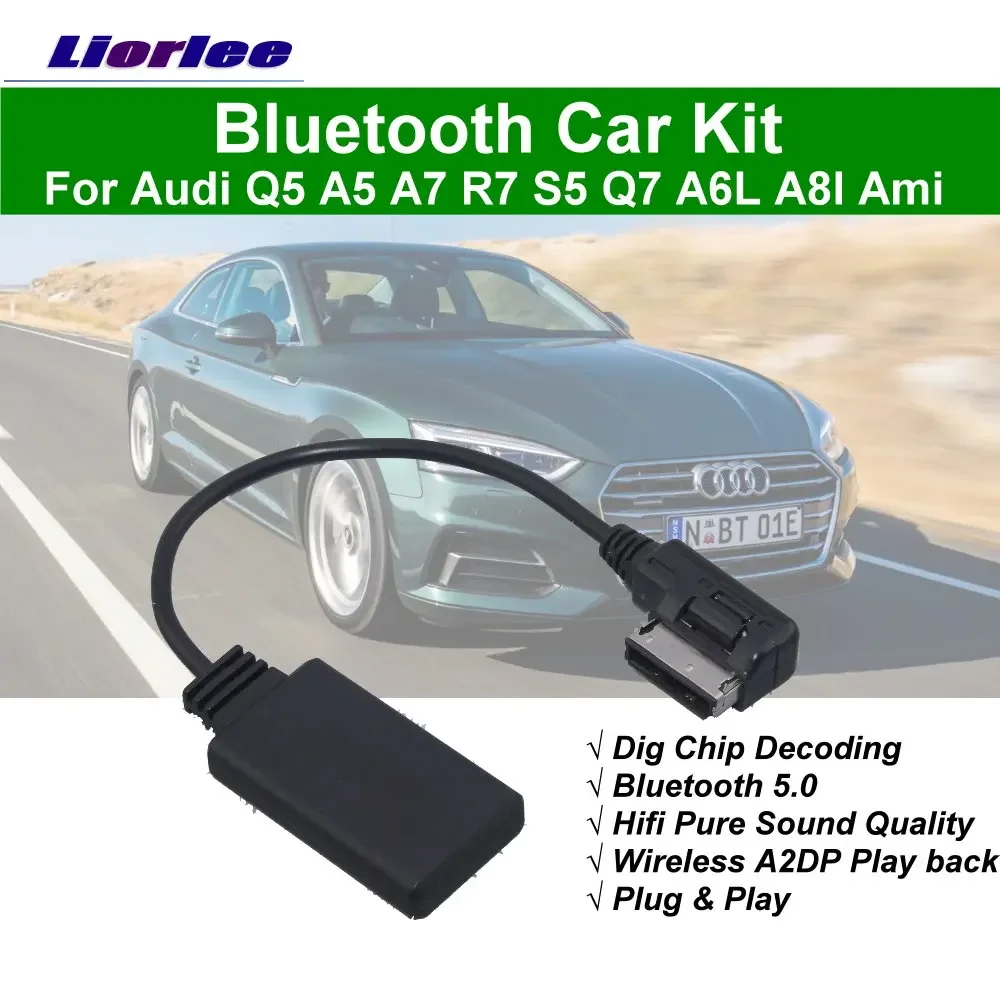 Bluetooth Car Kit Q5/A5/A7/S5/Q7/A6L Electronic Accessories BT Music Interface Wireless A2DP Adapter Cable
Bluetooth Car Kit Q5/A5/A7/S5/Q7/A6L Electronic Accessories BT Music Interface Wireless A2DP Adapter Cable