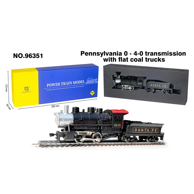 HO Scale HF 1:87 96351 Pennsylvania 0-4-0 Transmission With Flat Coal Trucks Train Model With Power children's toy
HO Scale HF 1:87 96351 Pennsylvania 0-4-0 Transmission With Flat Coal Trucks Train Model With Power children's toy