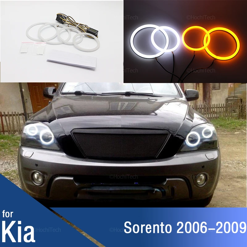 Car Angel Eyes Rings Led Car Headlight DRL Daytime Running Light for Kia Sorento 2006 2007 2008 2009 Turn Signal White Yellow
Car Angel Eyes Rings Led Car Headlight DRL Daytime Running Light for Kia Sorento 2006 2007 2008 2009 Turn Signal White Yellow