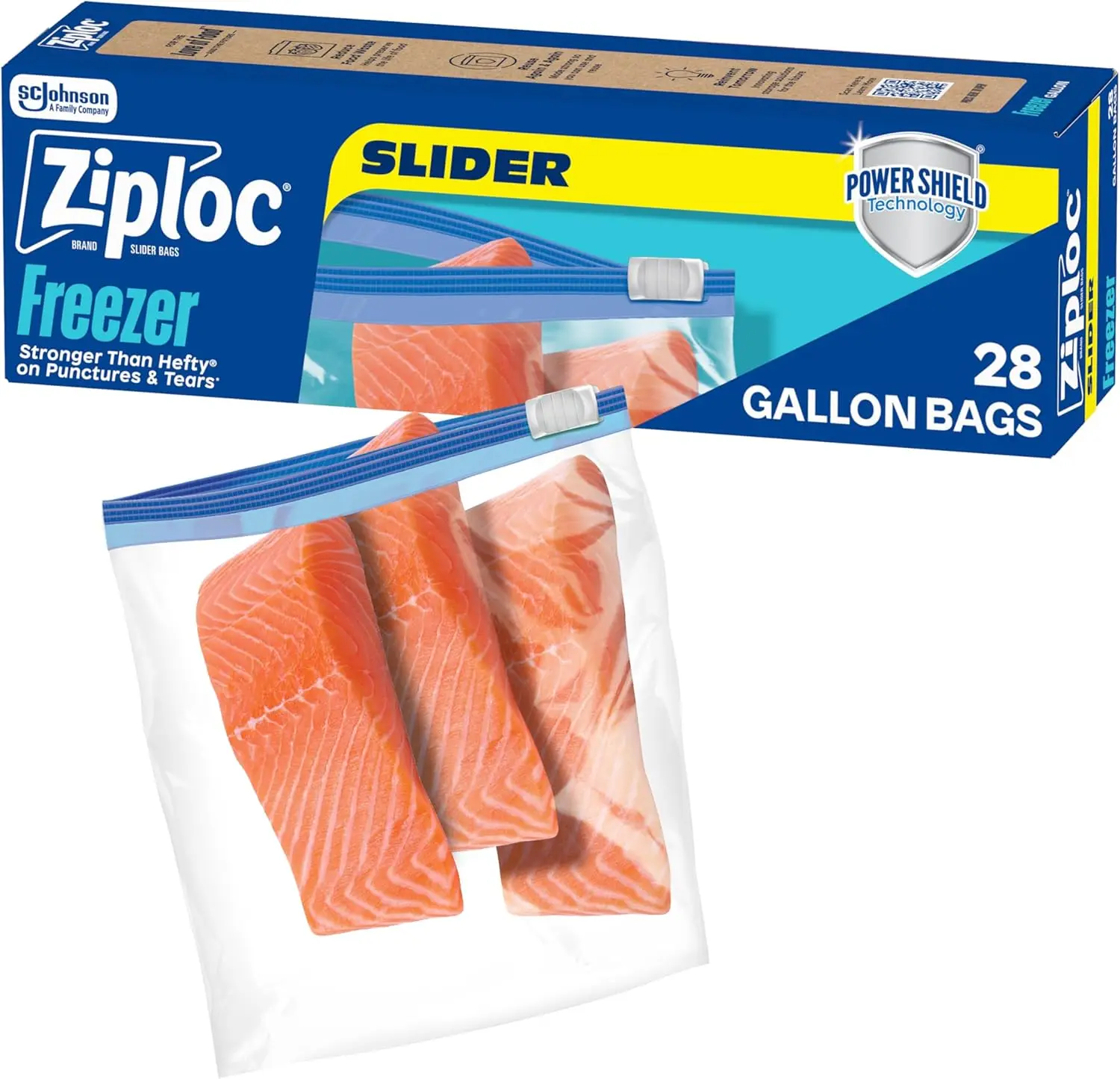Gallon Slider Bags for Freezer Storage, 28 Count, Durable & Puncture Resistant
Gallon Slider Bags for Freezer Storage, 28 Count, Durable & Puncture Resistant