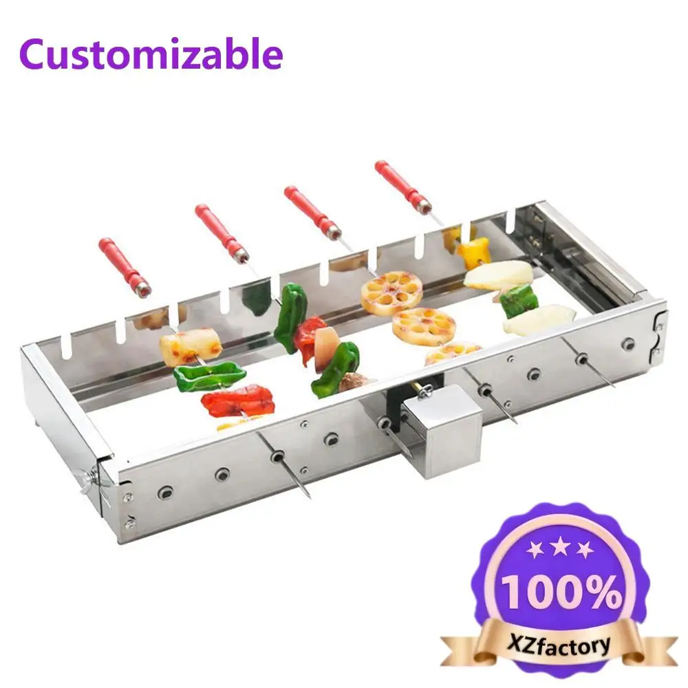 Factory Direct 2026 Top Commercial Stainless Steel Grill Skewers Full-automatic Barbecue Rotate Machine Width Adjustable Hot Dog
Factory Direct 2026 Top Commercial Stainless Steel Grill Skewers Full-automatic Barbecue Rotate Machine Width Adjustable Hot Dog