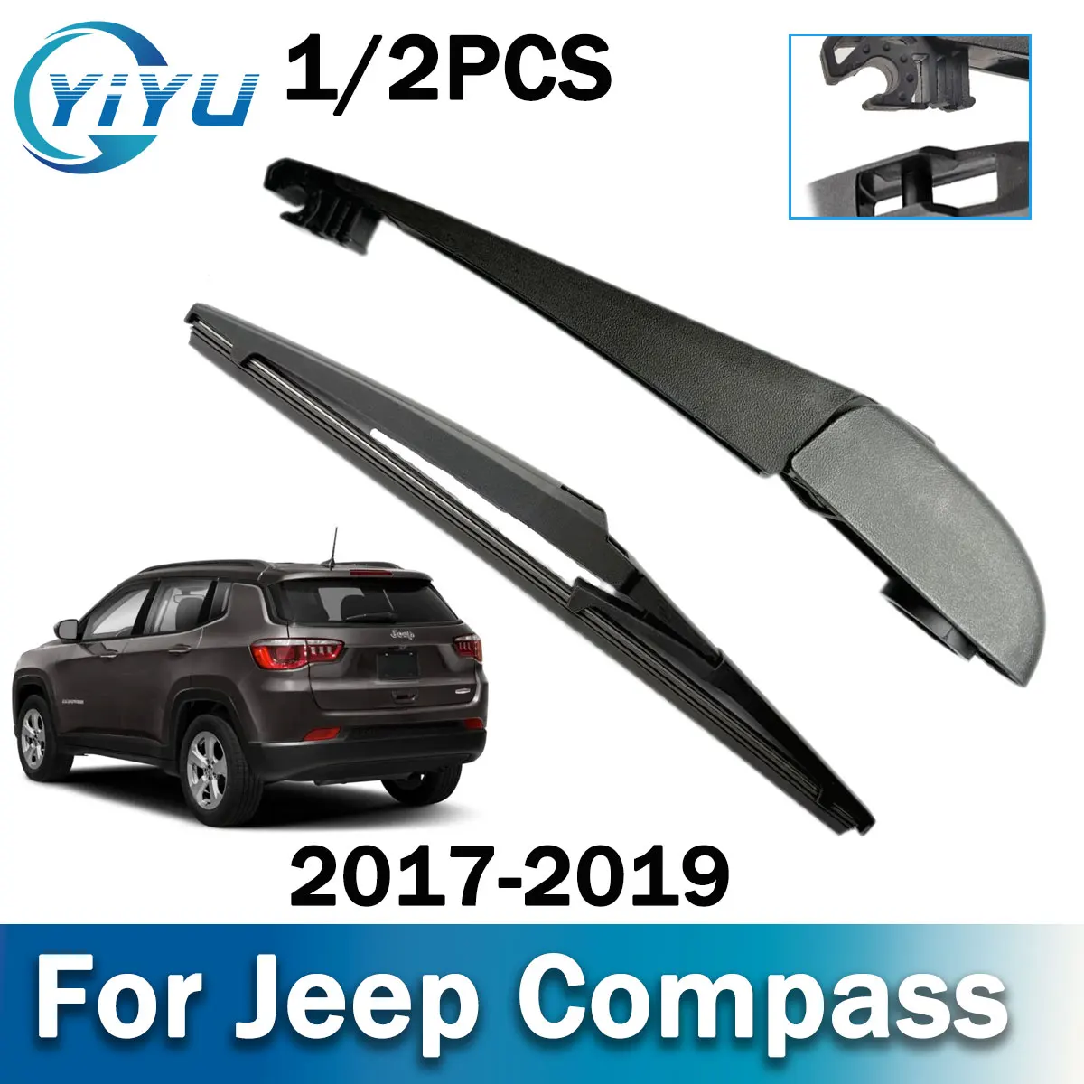 1/2PCS Car Rear Windshield Windscreen Wiper Arm Blade For Jeep Compass 2017-2019 Car Wipers Brushes Accessories
1/2PCS Car Rear Windshield Windscreen Wiper Arm Blade For Jeep Compass 2017-2019 Car Wipers Brushes Accessories